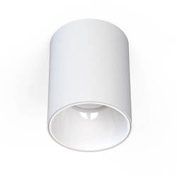 Spot sufitowy designerski tuba EYE TONE GU10 śr. 8,9cm | biały