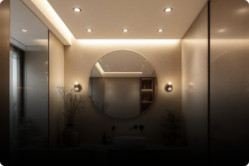 Jak rozmieścić oświetlenie w małej łazience? Aranżacja i plan