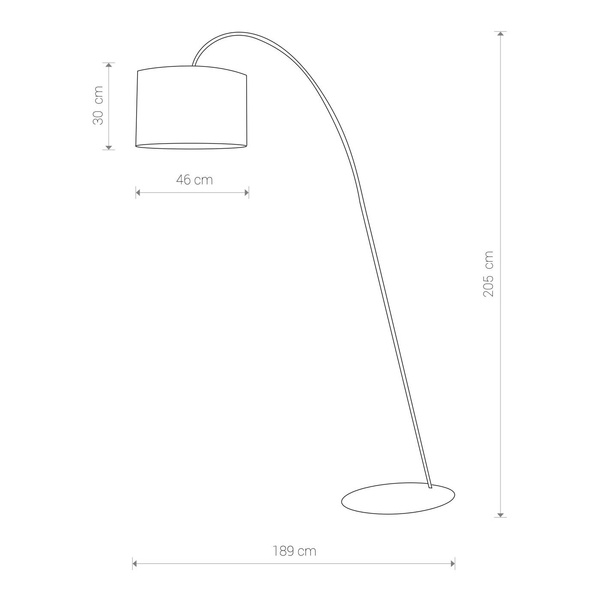 ALICE Ecru floor standing lamp