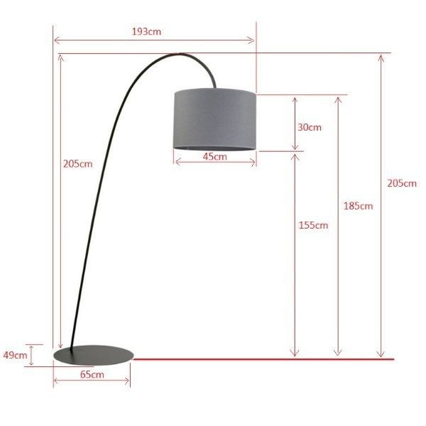 ALICE Ecru floor standing lamp