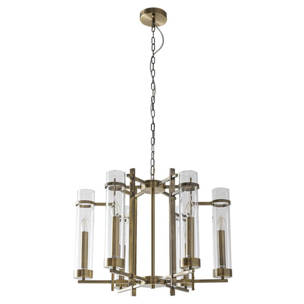 ASPEN classic chandelier 6x E14 height 120cm | antique bronze