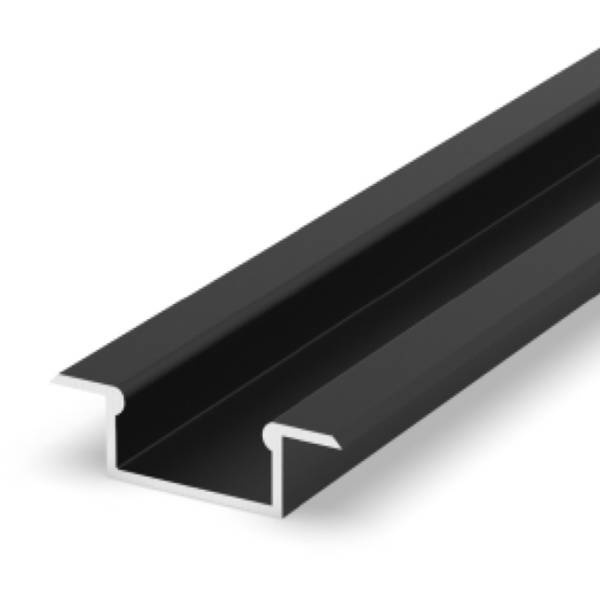 LED profile P6 recessed anodized 100cm for 13mm strips | white