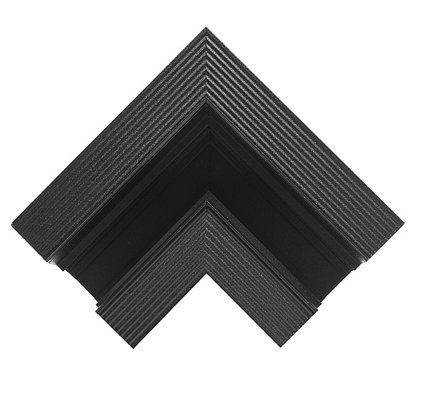 Łącznik kątowy do szyn magnetycznych podtynkowych 9mm 48V | czarny