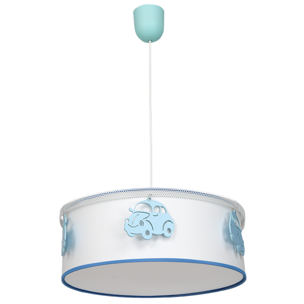 Lampa wisząca AUTOMOBILE, biały/niebieski, 1x60W E27, MLP8284