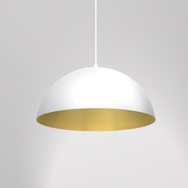 Lampa wisząca BETA, MLP7974, 45 cm, biały/złoty, 1x60W E27