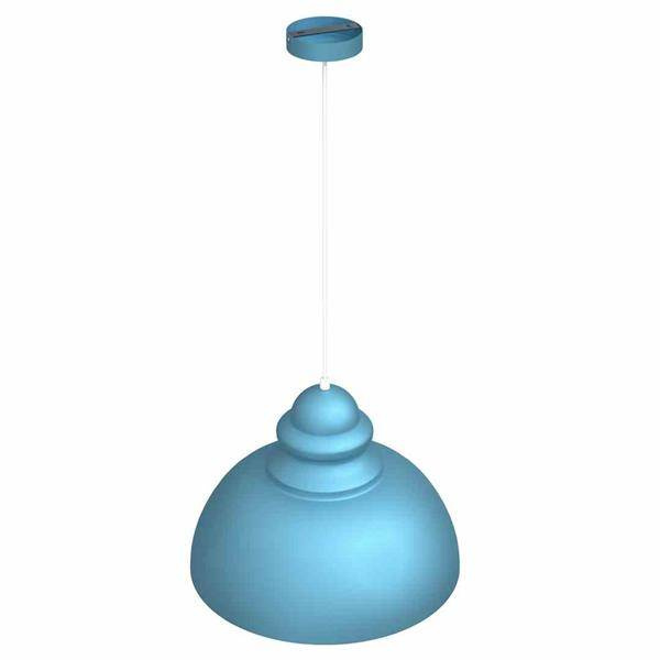 Lampa wisząca CORIN, niebieska, 1x60W E27, MLP7982