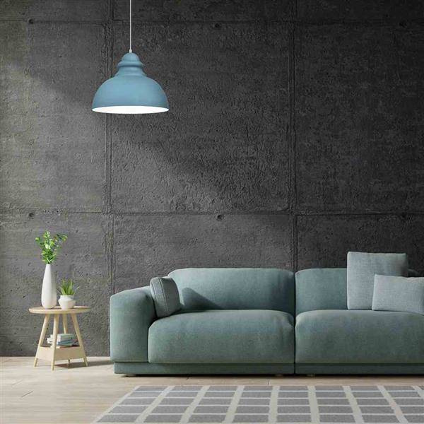 Lampa wisząca CORIN, niebieska, 1x60W E27, MLP7982