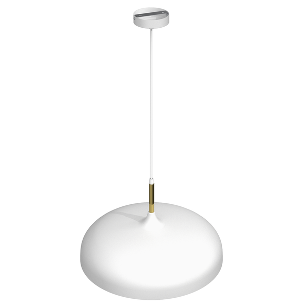 Lampa wisząca LINCOLN, MLP7899, 45 cm, biały/złoty, 1x60W E27