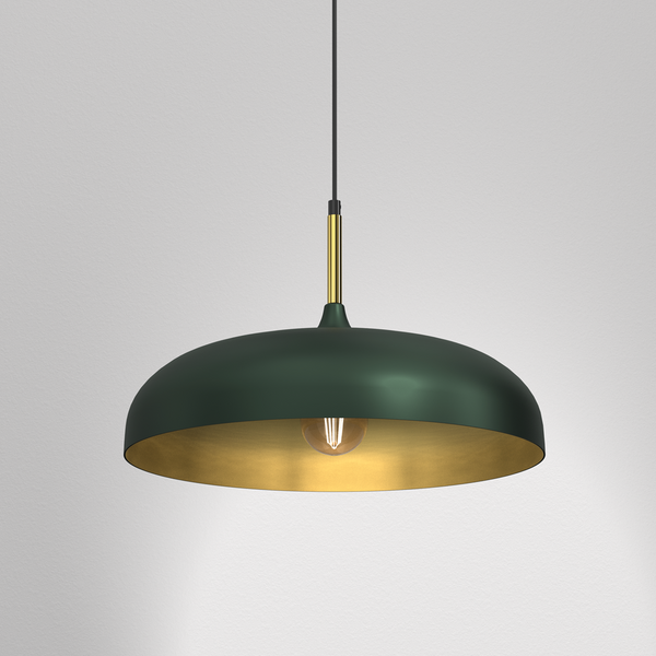 Lampa wisząca LINCOLN, MLP7900, 45 cm, zielony/złoty, 1x60W E27