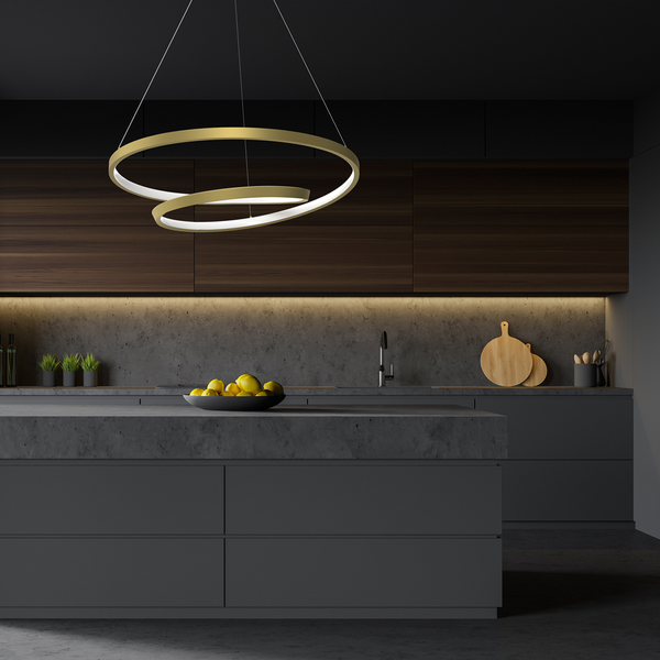 Lampa wisząca LUCERO, ML7950, złota, 48W LED, barwa neutralna 4000K