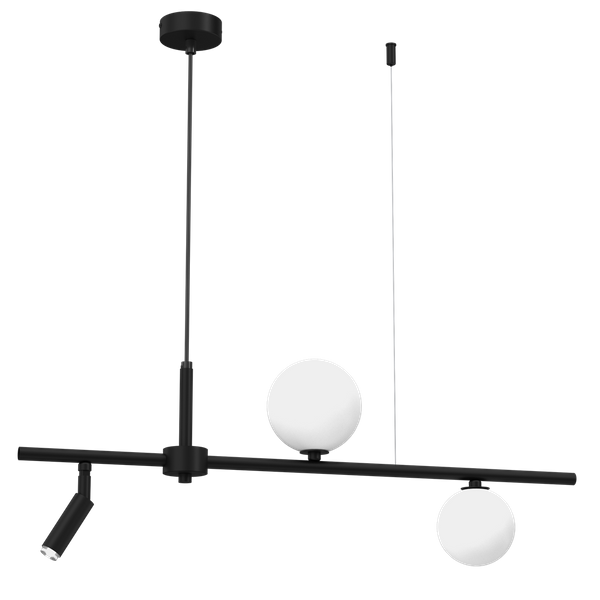Lampa wisząca SIRIO, MLP8407, czarny/biały, 3x25W G9