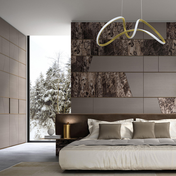 Lampa wisząca TESORO, ML7953, złota, 48W LED, barwa neutralna 4000K