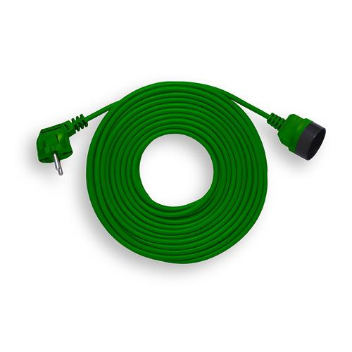 Lawn mower extension cord 1GN 20m without ground GREEN INTERIOR LAMPS