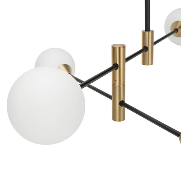 MARINO designer pendant lamp 4x G9 height 95cm | brass