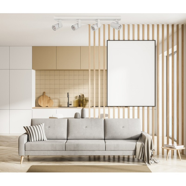 Modern SPIELA 4x GU10 ceiling spotlight 64cm long | white