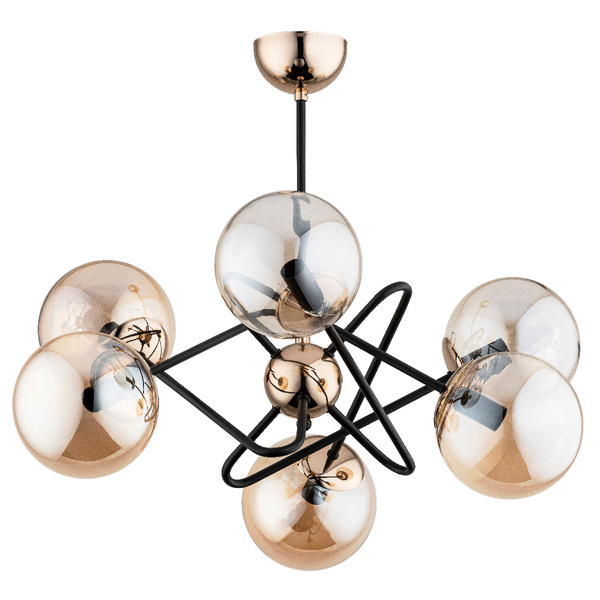 Modern ceiling lamp GALAXY OP. AXLE. 6 FL