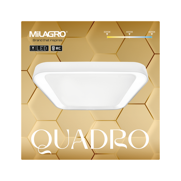 Plafon QUADRO WHITE, ML7931, biały, 66W LED
