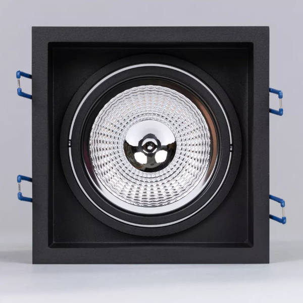 Recessed ceiling luminaire CROSTI LANA SQ L width 15.5cm | white