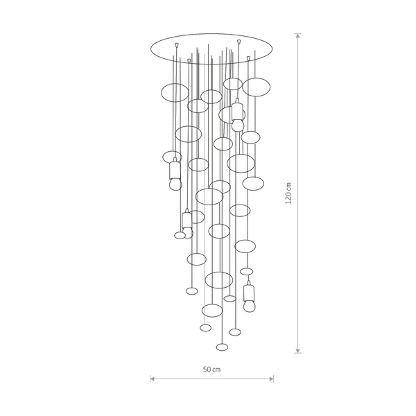 SALVA H 120cm pendant ceiling lamp