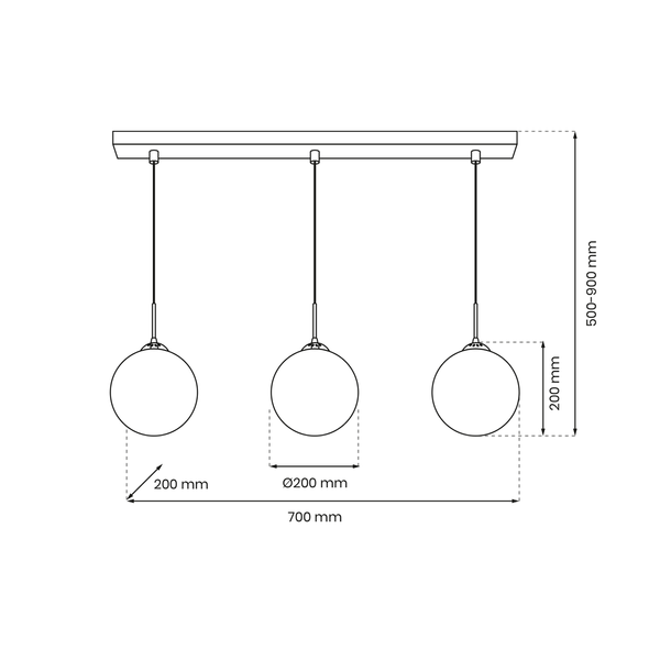Stylowa lampa wisząca REFLEX MLP8415, czarny/złoty, 3x40W E14