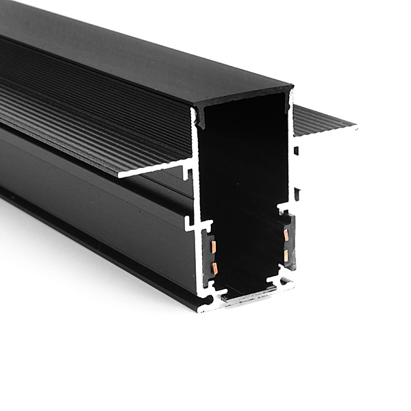 Szyna magnetyczna podtynkowa LED DOMENO 48V LL-20A 200cm | czarna