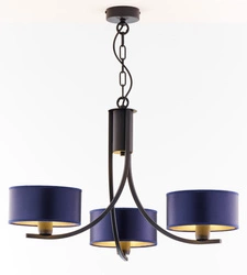 Klasyczny Żyrandol ARTHUR wys. 71cm 3xE27 15W IP20 | czarny