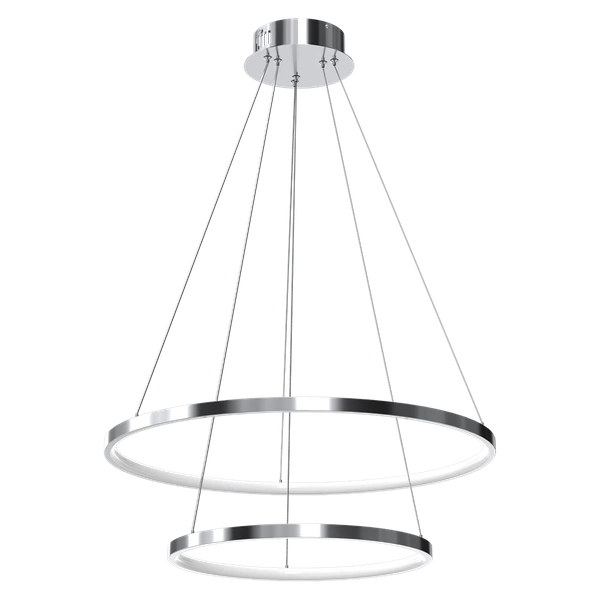 Designerska lampa wisząca ROTONDA CHROME 51W LED | Chrom