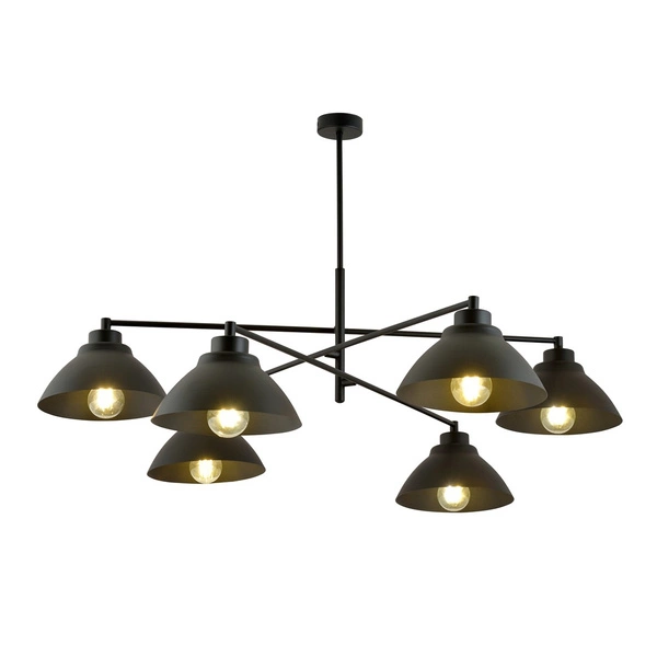 Lampa sufitowa Emibig MAVERICK 6 Czarny 1211/6