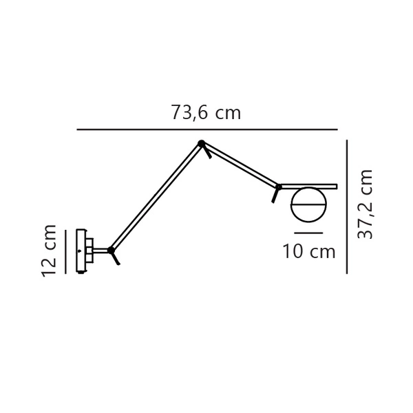 Kinkiet CONTINA G9 5W Metal | Mosiądz