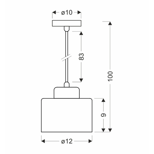 Lampa wisząca OLENA, czarny/miedziany, 1x60W E27