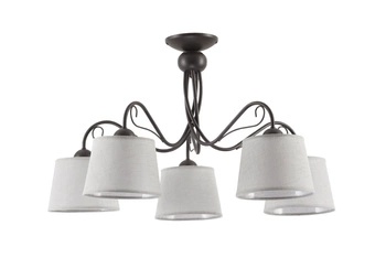 Klasyczna Lampa sufitowa KAMELIA wys. 46cm 5xE27 15W IP20 | Venge
