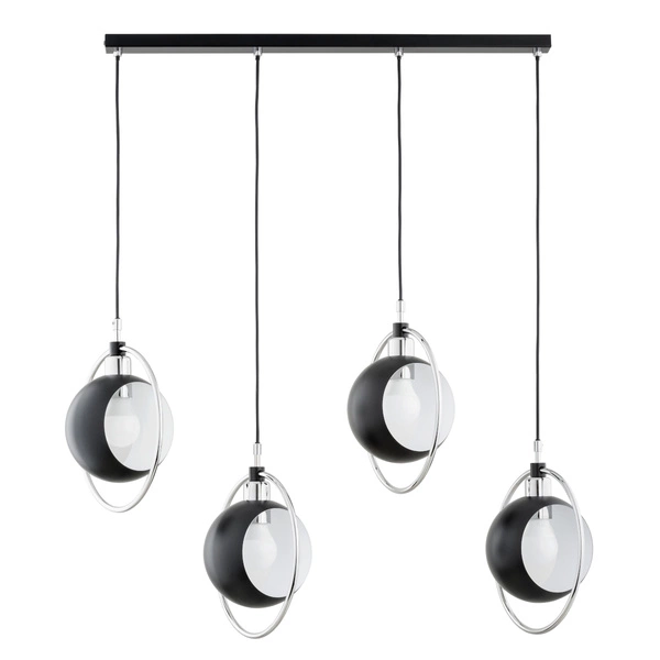 Lampa wisząca ALFA OLIMPIA CZARNA 4xE27 70cm | 63159
