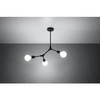 Lampa sufitowa PLATO 3 SL.0708 czarna 3xE27