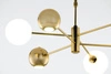 Nowoczesny Żyrandol MOKA wys. 47-69cm 3xG9 3xGU10
14W IP20 | Złoty