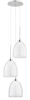 Lampa wisząca ALFA RONDA BIAŁA 3xE27 34cm | 60141