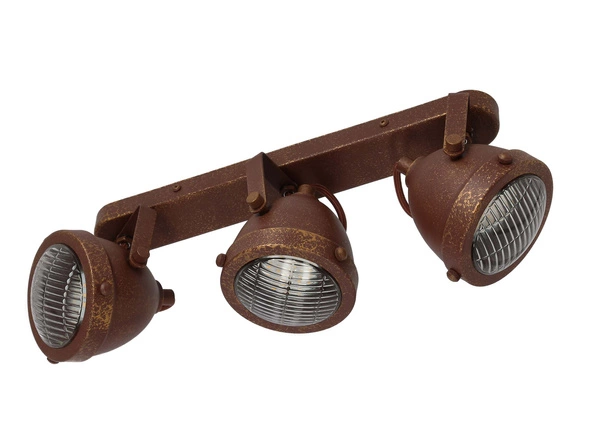 Lampa sufitowa FRODO 93-71088 3xGU10 rdzawa w rustykalnym stylu