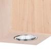 Wooddream Kwadratowa Lampa Sufitowa 1xGU10 Max.6W Drewno Brzozowe 2076160
