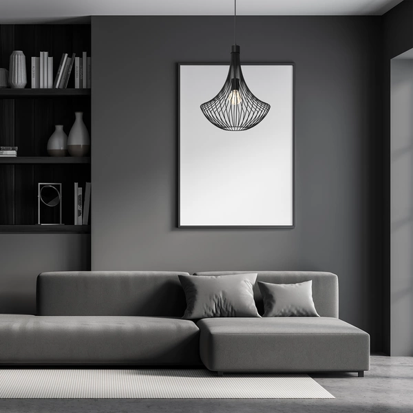 Lampa wisząca CESTA, MLP8670, czarna, 1x60W E27