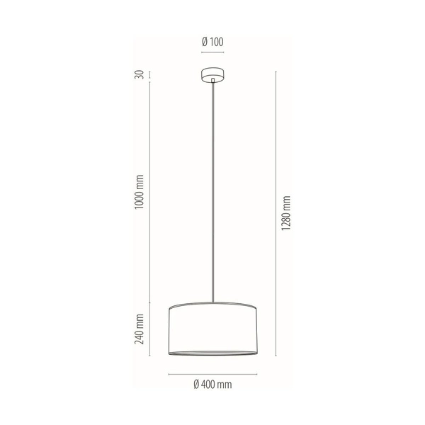 Lampa Wisząca Espacio 1xE27 Maks. 60W Czarny Metal/Przezroczysty Kabel PCV/Wielokolorowa Tapeta 154840104