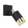 Kinkiet NERO, SL.1069, czarny/złoty,1x40W GU10