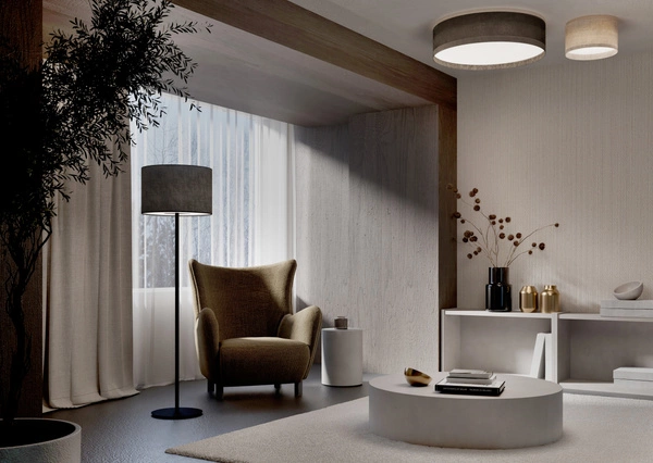 Plafon CEDRO S 2xE27 wys.20cm szer.35cm | Beż 11670