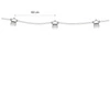 Girlanda ogrodowa FESTOON LIGHTS 9M 15xE27 | czarny 7872