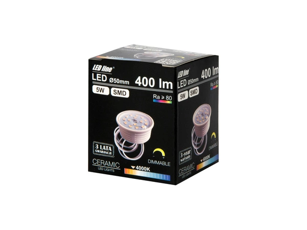 Żarówka insert LED SMD 5W DIMM ściemnialna TRIAC neutralna 4000K