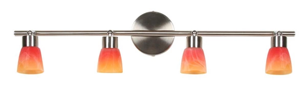 Lampa sufitowa DROPS listwa 94-07394 nikiel mat/ rainbow 4xG9