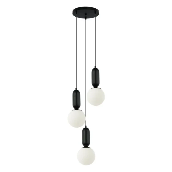 Lampa wisząca ALDEVA śr. 40cm 3xE27 | czarny