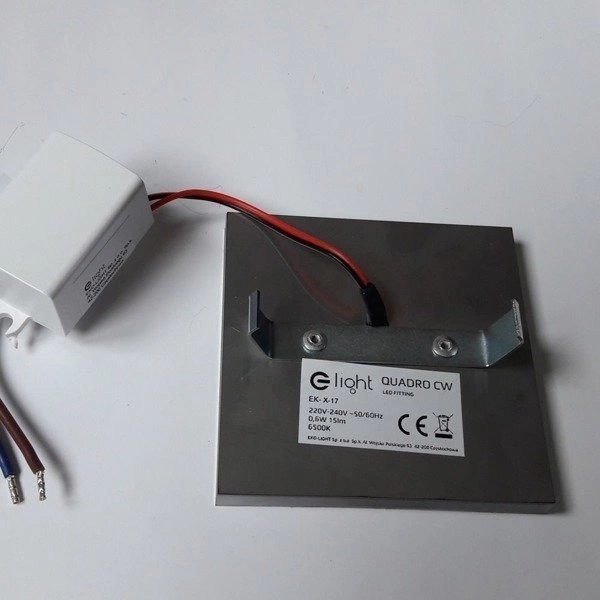 Oprawa schodowa 0,6W QUADRO zimna 6500K