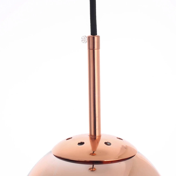 Lampa wisząca PALLA, mała, miedziana, 1x40W E14