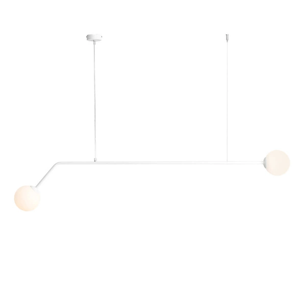 Aldex Lampa wisząca PURE 1064H, biała, 2x40W E14