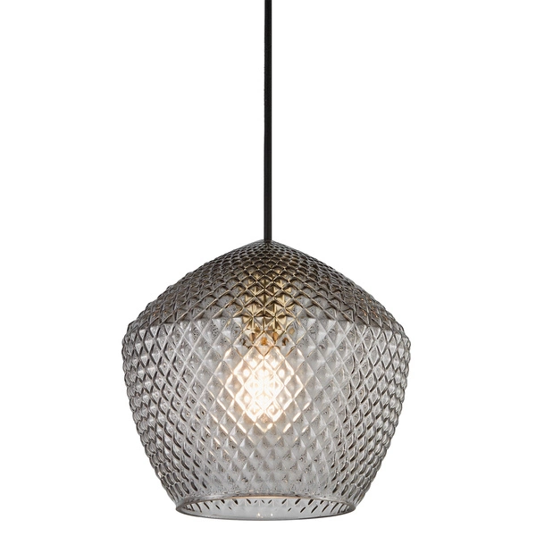 Lampa wisząca ORBIFORM E27 40W Szkło | Szary