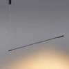 Nowoczesna smukła lampa wisząca LINE 363 18W 3000K biała ciepła szer. 150 cm | Czarna